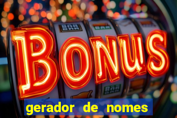 gerador de nomes para jogos
